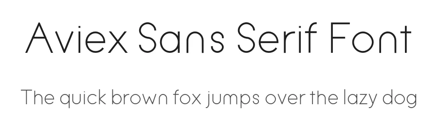 Aviex Sans Serif Font by The Ninja — Sans Serif Font
