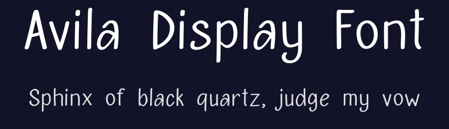 Avila Display Font by hujantype — Decorative Font — thumbnail 2