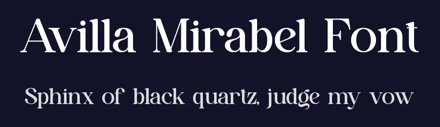 Avilla Mirabel Font by SlideShoot — Serif Font — thumbnail 2