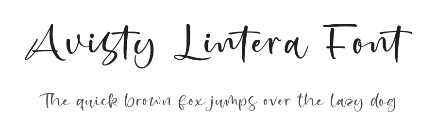 Avisty Lintera Font by stylishtype.co — Script Handwritten Font