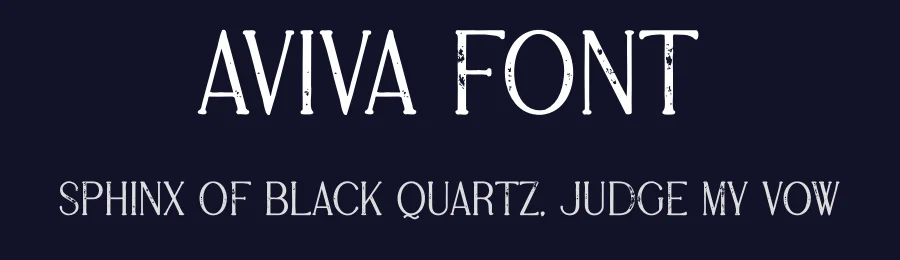 Aviva Font by vpcreativeshop — Display Font — thumbnail 2
