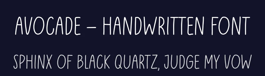 Avocade – Handwritten Font by Alpaprana — Script Handwritten Font — thumbnail 2