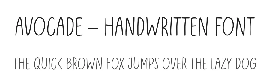 Avocade – Handwritten Font by Alpaprana — Script Handwritten Font