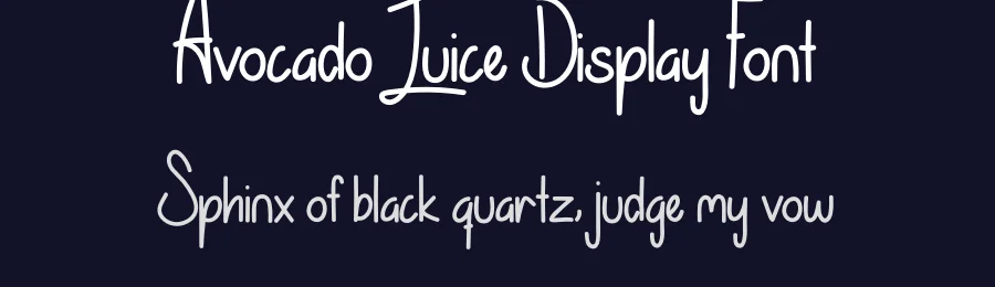 Avocado Juice Display Font by levincreative — Decorative Font — thumbnail 2