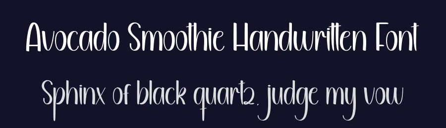 Avocado Smoothie Handwritten Font by andikastudio — Display Font — thumbnail 2