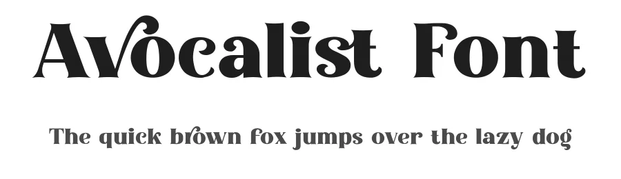 Avocalist Font by Dantype — Display Font