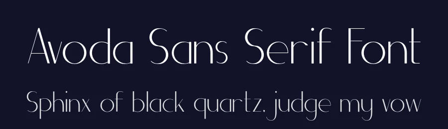 Avoda Sans Serif Font by TypeFactory — Sans Serif Font — thumbnail 2