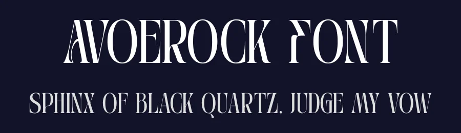 Avoerock Font by Nirmana Visual — Display Font — thumbnail 2