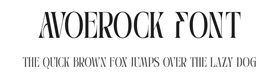 Avoerock Font by Nirmana Visual — Display Font