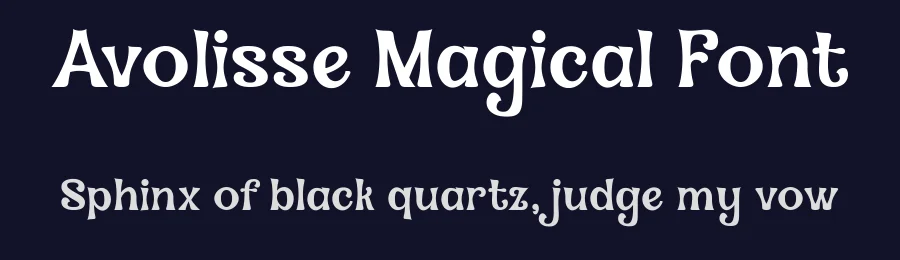 Avolisse Magical Font by madeDeduk — Display Font — thumbnail 2