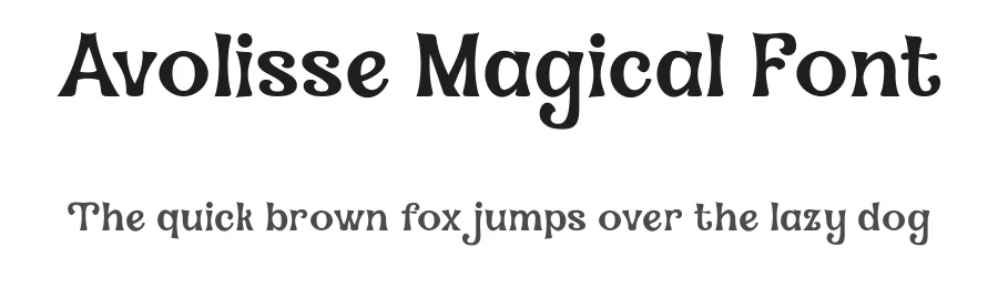 Avolisse Magical Font by madeDeduk — Display Font