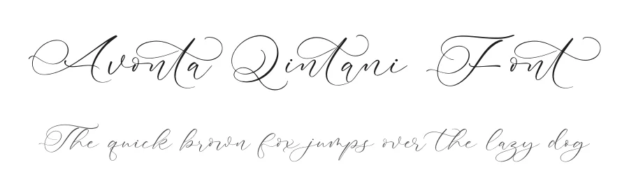 Avonta Qintani Font by stylishtype.co — Script Handwritten Font