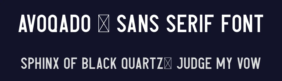Avoqado – Sans Serif Font by vp_creative_shop — Sans Serif Font — thumbnail 2