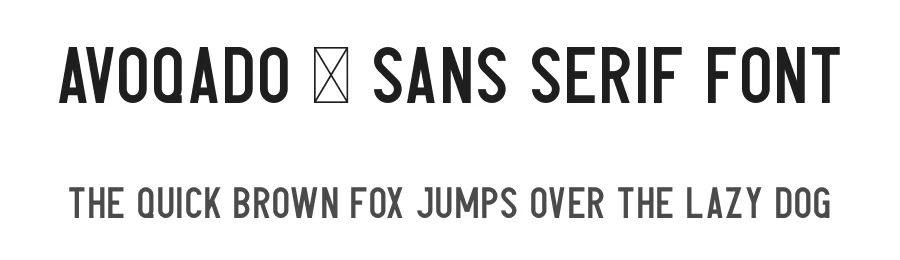 Avoqado – Sans Serif Font by vp_creative_shop — Sans Serif Font