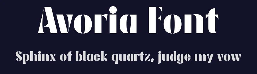 Avoria Font by Reza Studio — Display Font — thumbnail 2