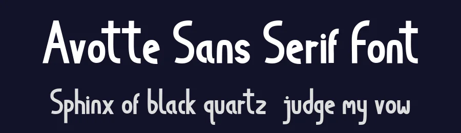 Avotte Sans Serif Font by Balevgraph Studio — Sans Serif Font — thumbnail 2