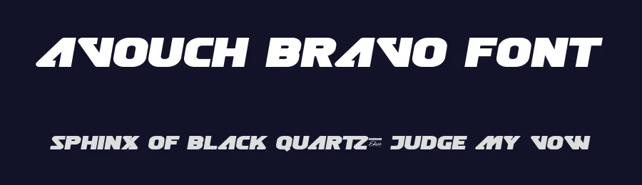 Avouch Bravo Font by edricstudio — Display Font — thumbnail 2