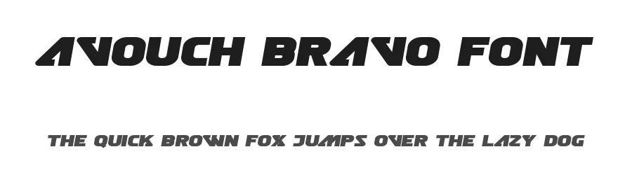 Avouch Bravo Font by edricstudio — Display Font