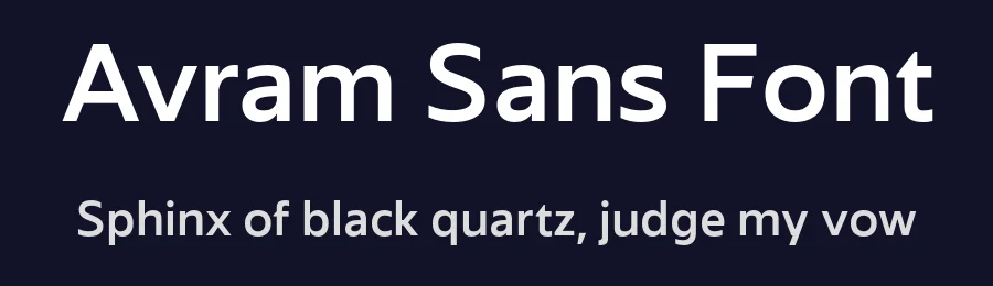 Avram Sans Font by Tour De Force — Sans Serif Font — thumbnail 2