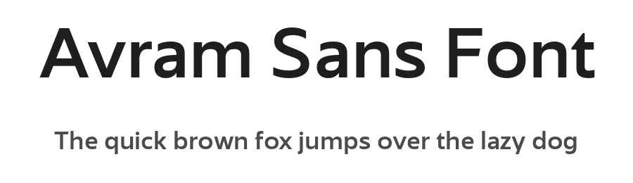 Avram Sans Font by Tour De Force — Sans Serif Font