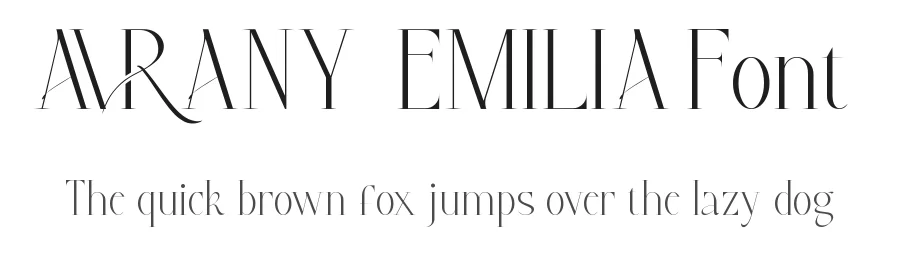 Avrany Emilia Font by edricstudio — Display Font
