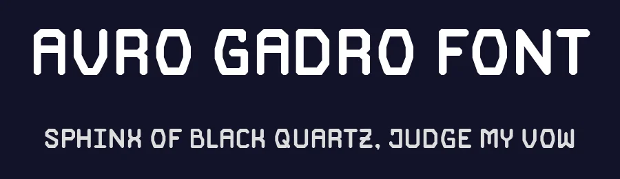Avro Gadro Font by FredellaAgatha — Sans Serif Font — thumbnail 2