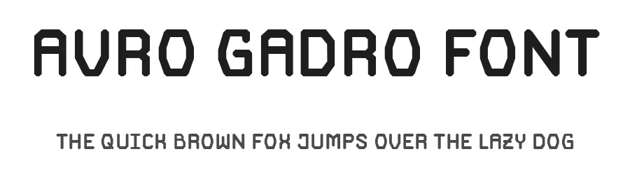 Avro Gadro Font by FredellaAgatha — Sans Serif Font