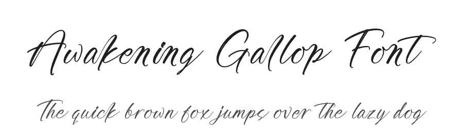 Awakening Gallop Font by stylishtype.co — Script Handwritten Font