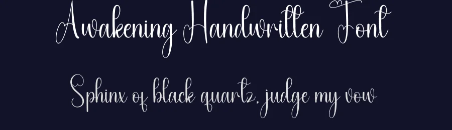 Awakening Handwritten Font by andikastudio — Script Handwritten Font — thumbnail 2
