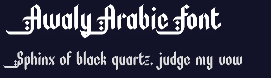 Awaly Arabic Font by Afkari Studio — Display Font — thumbnail 2