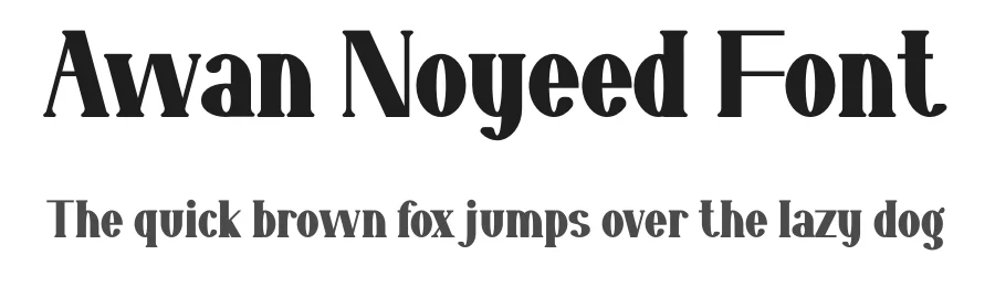 Awan Noyeed Font by Maiko Hatta — Serif Font