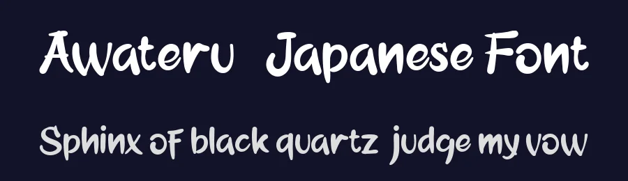 Awateru – Japanese Font by Inviline.co — Script Handwritten Font — thumbnail 2