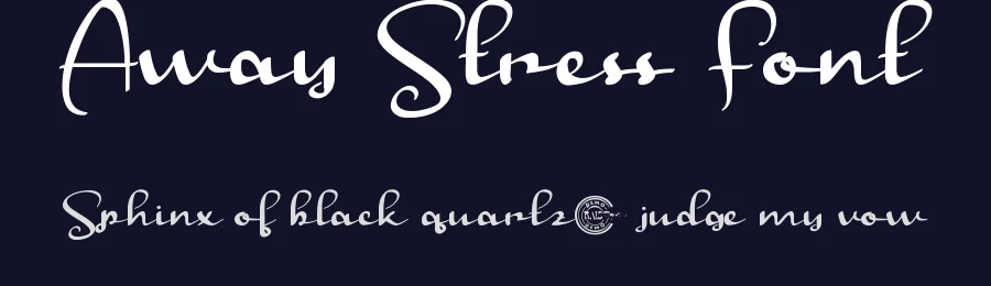 Away Stress Font by RaisProject — Script Handwritten Font — thumbnail 2