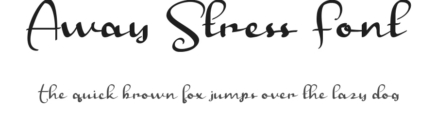 Away Stress Font by RaisProject — Script Handwritten Font
