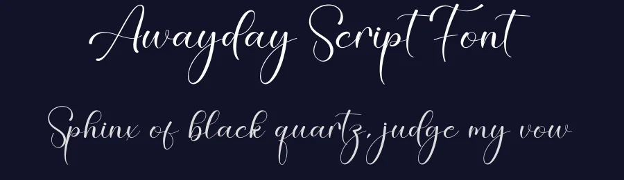 Awayday Script Font by creativeletter — Script Handwritten Font — thumbnail 2