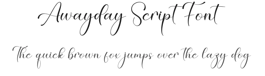 Awayday Script Font by creativeletter — Script Handwritten Font