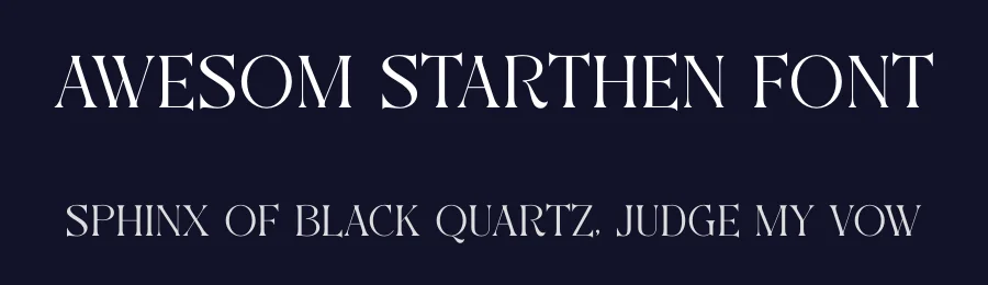 Awesom Starthen Font by SURATMI — Decorative Font — thumbnail 2