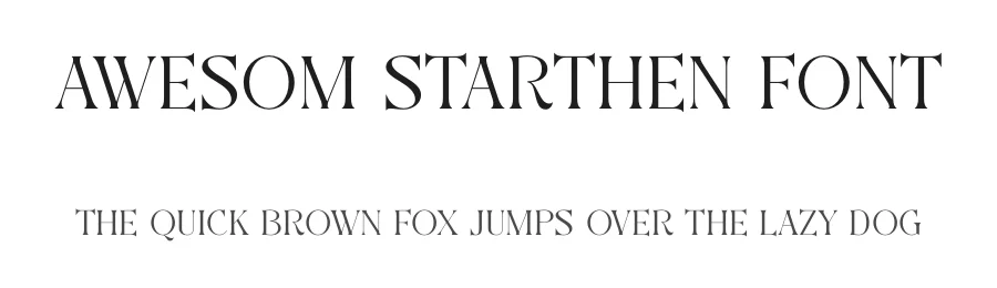 Awesom Starthen Font by SURATMI — Decorative Font
