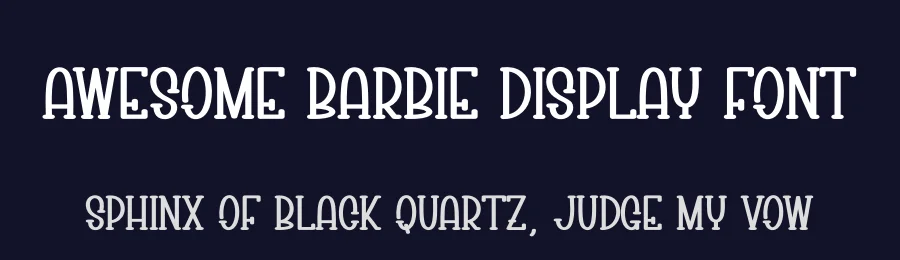 Awesome Barbie Display Font by creativeletter — Display Font — thumbnail 2