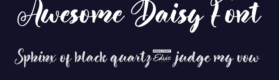 Awesome Daisy Font by edricstudio — Script Handwritten Font — thumbnail 2