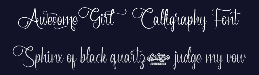 Awesome Girl Calligraphy Font by noahtype — Script Handwritten Font — thumbnail 2