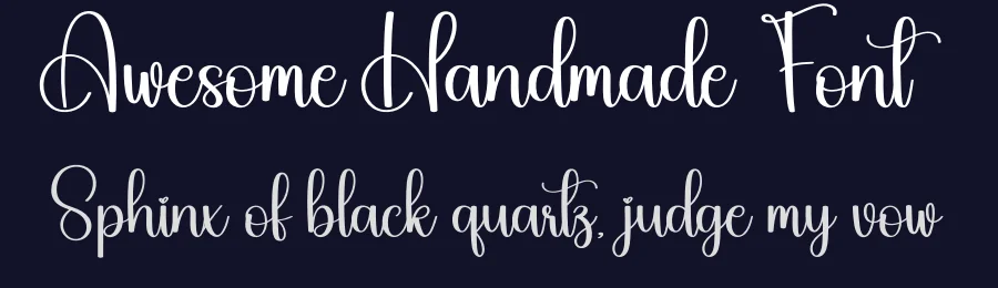 Awesome Handmade Font by creativeletter — Script Handwritten Font — thumbnail 2