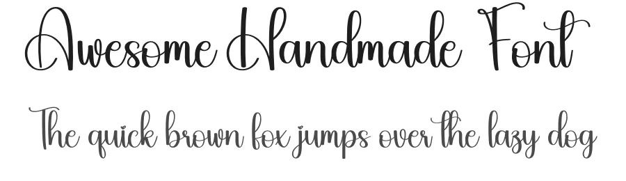 Awesome Handmade Font by creativeletter — Script Handwritten Font