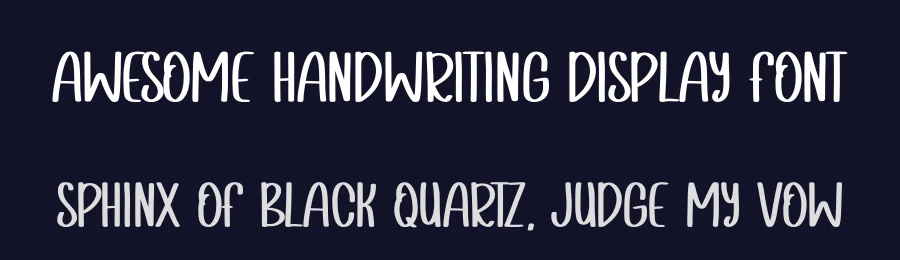 Awesome Handwriting Display Font by Craftedtype — Decorative Font — thumbnail 2