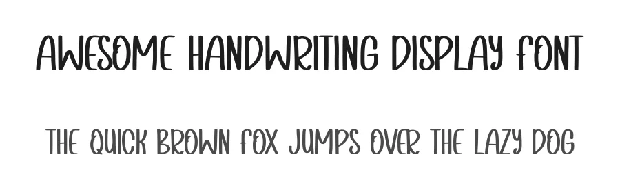 Awesome Handwriting Display Font by Craftedtype — Decorative Font