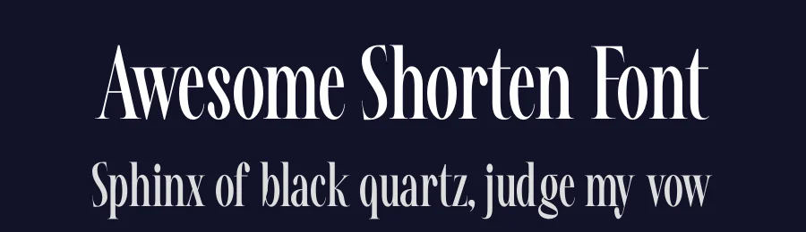 Awesome Shorten Font by timelesstype.co — Serif Font — thumbnail 2