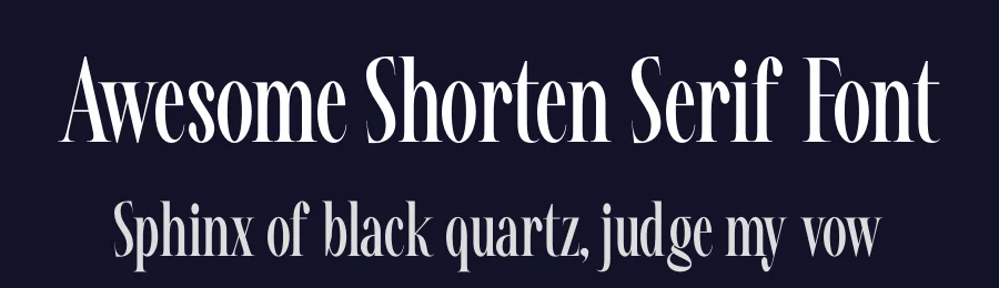 Awesome Shorten Serif Font by timelesstype.co — Display Font — thumbnail 2