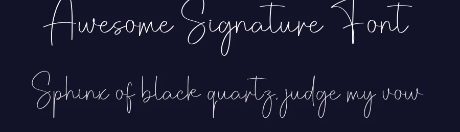 Awesome Signature Font by creativeletter — Script Handwritten Font — thumbnail 2
