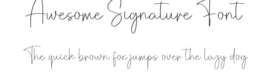 Awesome Signature Font by creativeletter — Script Handwritten Font