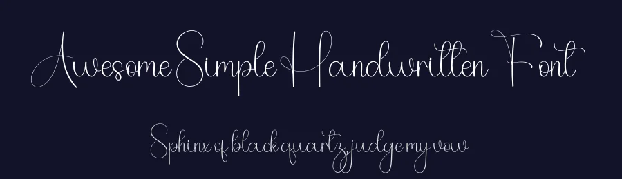 Awesome Simple Handwritten Font by freshtypeink — Script Handwritten Font — thumbnail 2